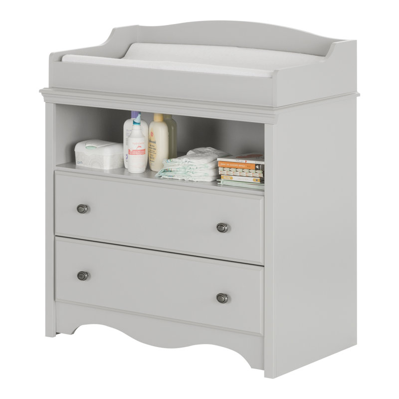 South Shore Angel Soft Gray Changing Table & Reviews Wayfair